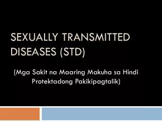 sexually transmitted diseases std