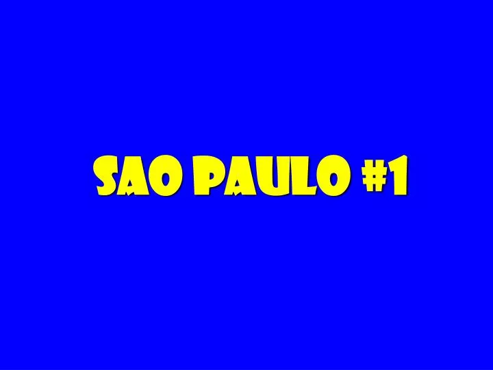 sao paulo 1