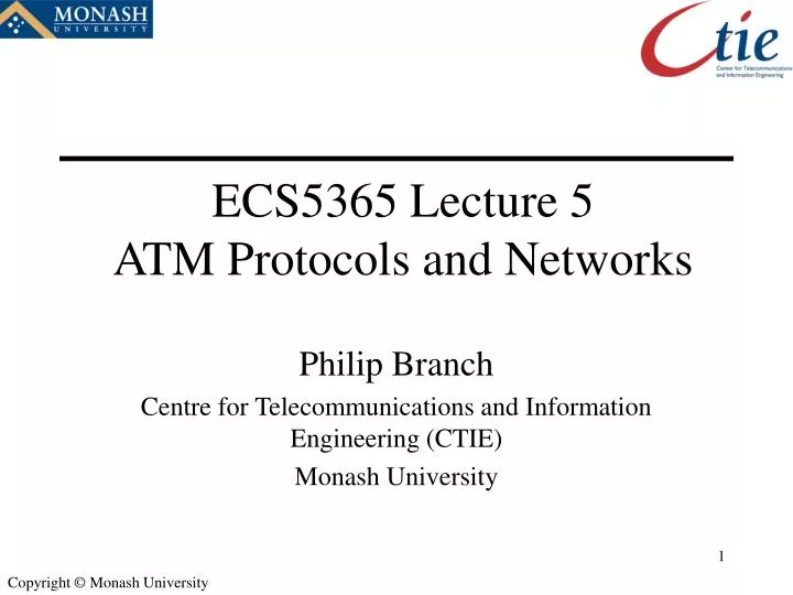 ecs5365 lecture 5 atm protocols and networks