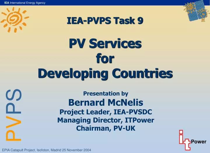 iea pvps task 9 pv services for developing countries
