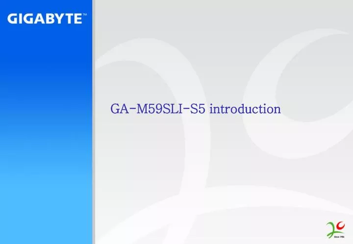 ga m59sli s5 introduction