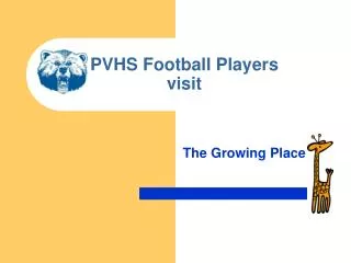 PVHS Football Players visit