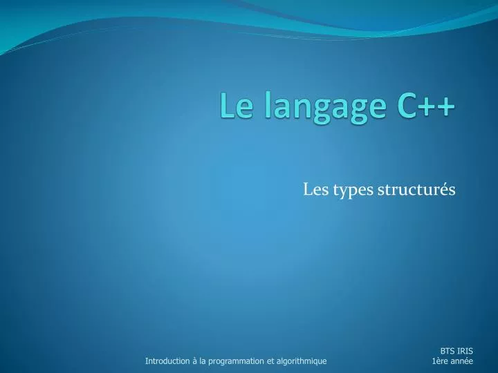 le langage c