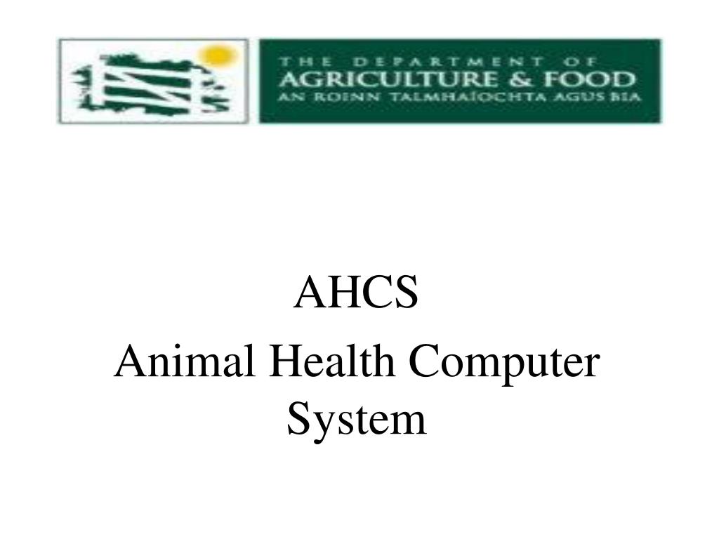 PPT - AHCS Animal Health Computer System PowerPoint Presentation, free ...