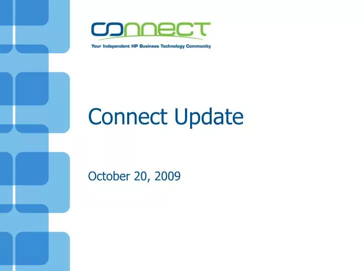 connect update october 20 2009