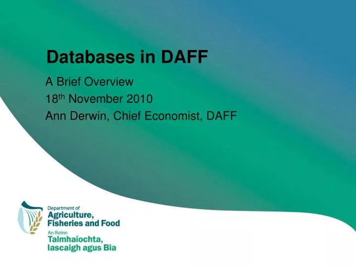 databases in daff