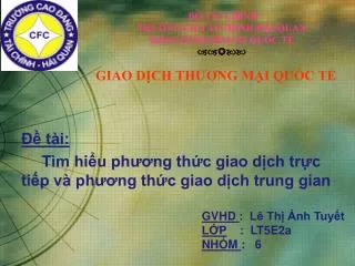 giao d ch th ng m i qu c t