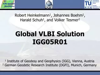 Global VLBI Solution IGG05R01