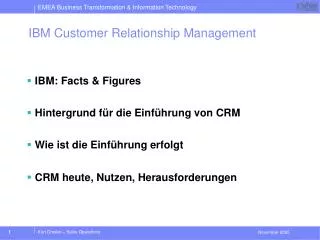 IBM Customer Relationship Management