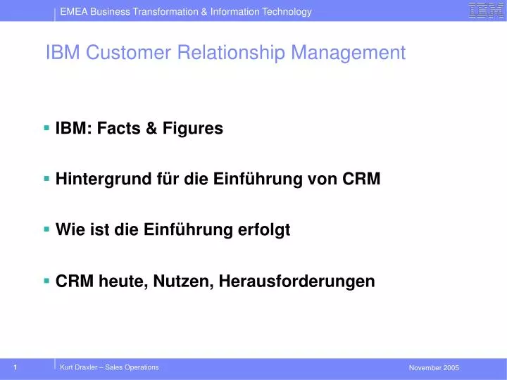 ibm customer relationship management