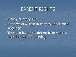 PARENT RIGHTS