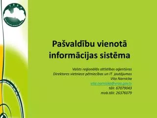 pa vald bu vienot inform cijas sist ma