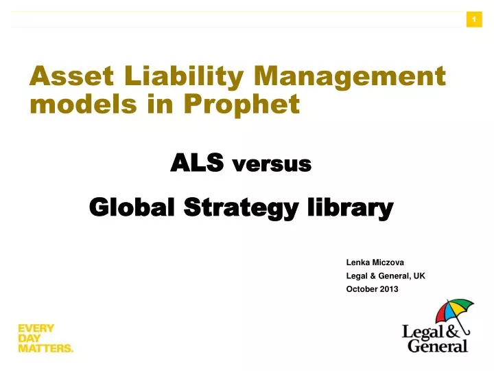 asset liability management models in prophet