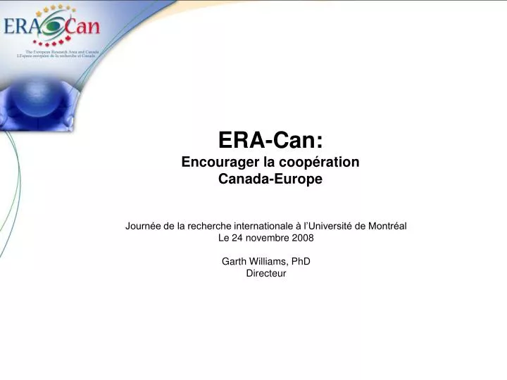 era can encourager la coop ration canada europe