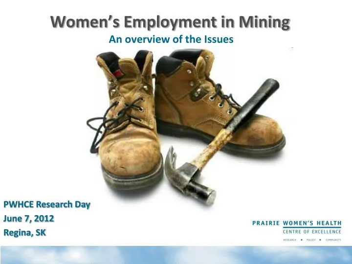 women s employment in mining an overview of the issues