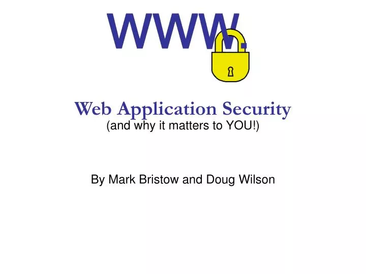web application security