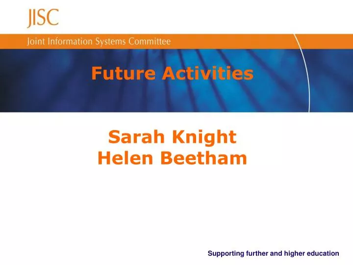 future activities sarah knight helen beetham