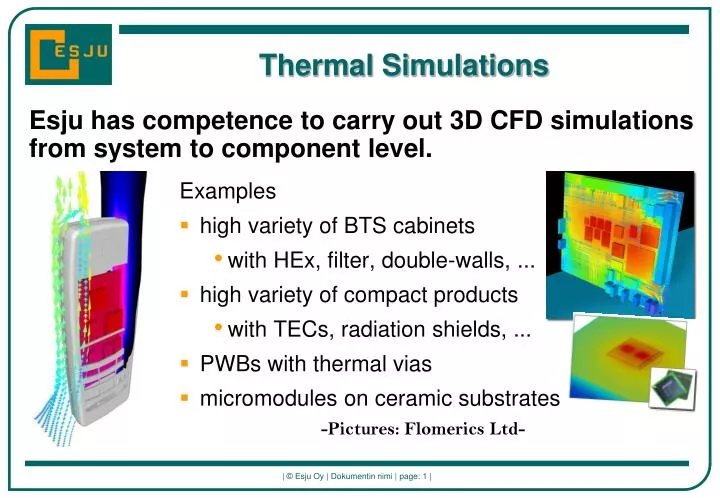 thermal simulations
