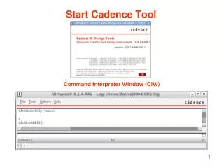 Start Cadence Tool