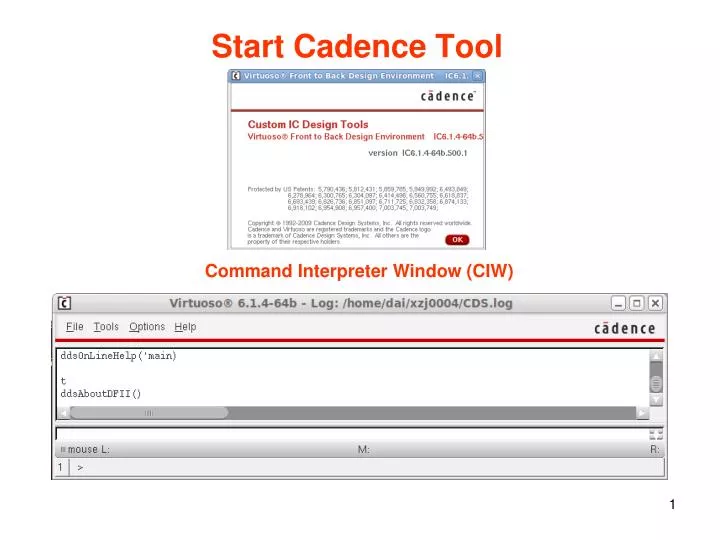 start cadence tool