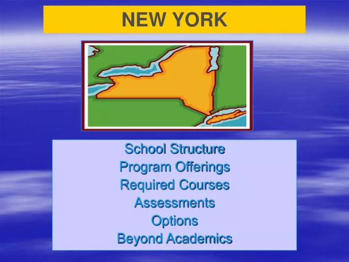 school structure program offerings required courses assessments options beyond academics
