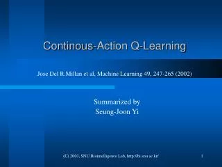 Continous-Action Q-Learning
