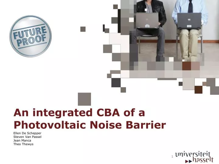 an integrated cba of a photovoltaic noise barrier