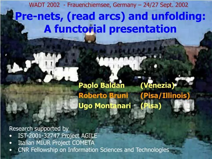 pre nets read arcs and unfolding a functorial presentation