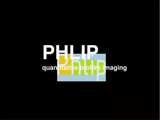 PHLIP quantitative biofilm imaging