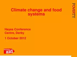 Climate change and food systems