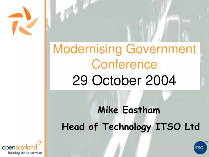 modernising government conference 29 october 2004