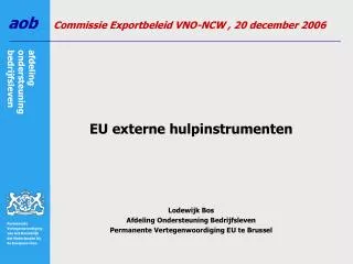Commissie Exportbeleid VNO-NCW , 20 december 2006