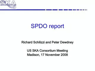 SPDO report