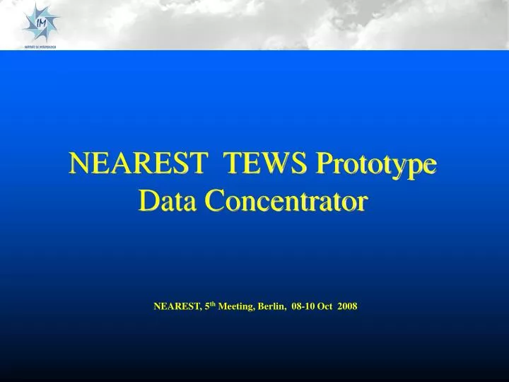 nearest tews prototype data concentrator