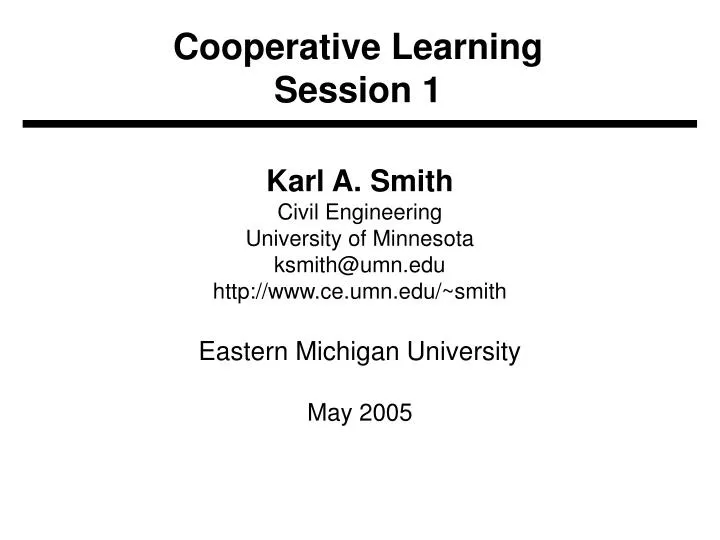 cooperative learning session 1