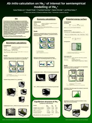 Benchmark calculations Computational method		CASSCF(5,10) / icMRCI (5 active electrons