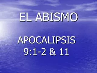 el abismo