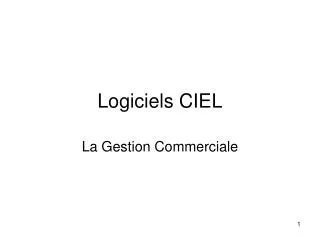 logiciels ciel