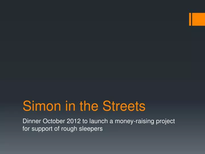 simon in the streets