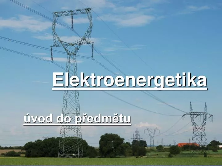 elektroenergetika