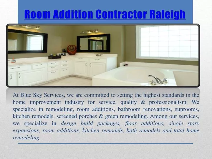 room addition contractor raleigh