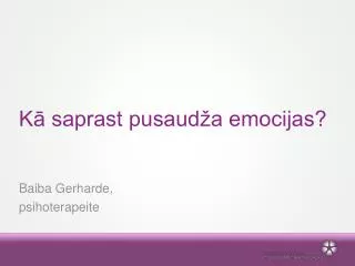 k saprast pusaud a emocijas