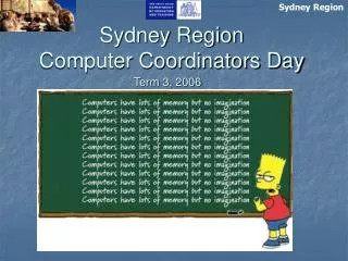 Sydney Region Computer Coordinators Day