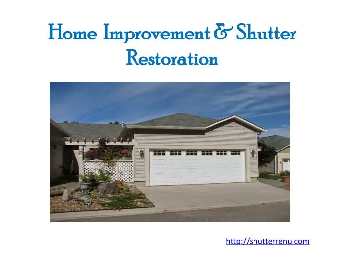 home improvement shutter restoration