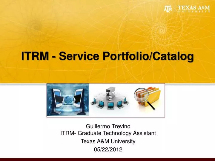 itrm service portfolio catalog