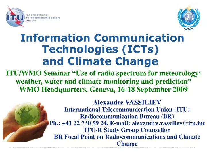 information communication technologies icts and climate change