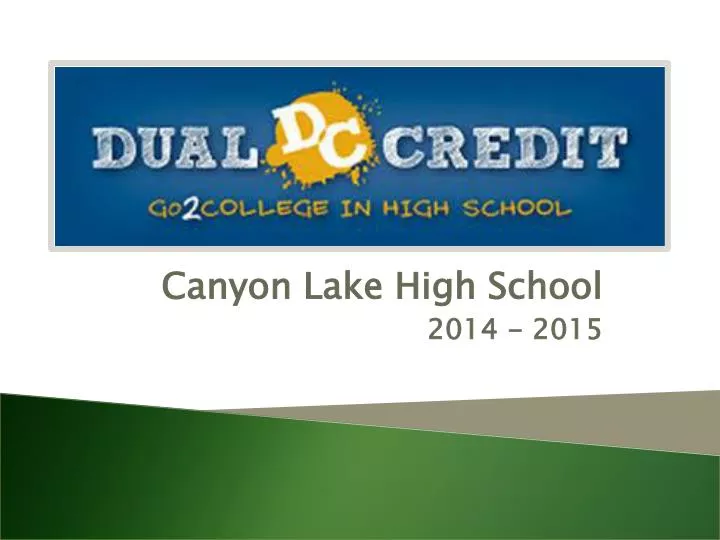 canyon lake high school 2014 2015