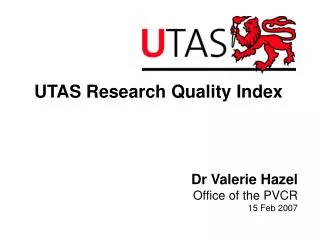 UTAS Research Quality Index