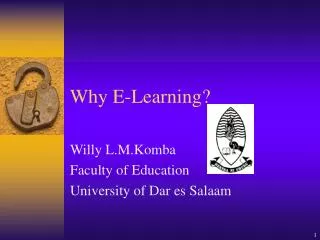 Why E-Learning?