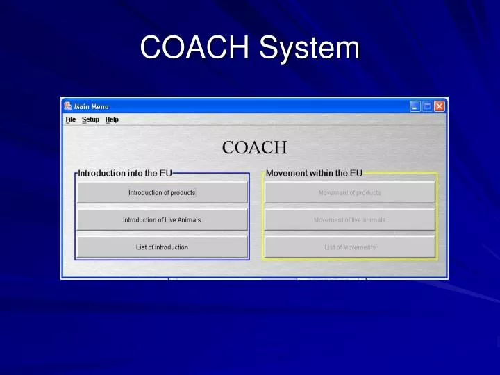 coach system